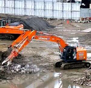 圧砕解体の様子がわかる画像