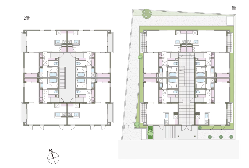 木造2階建て賃貸住宅の建築事例11