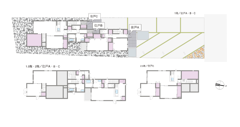 メゾネットタイプの賃貸住宅の建築事例9
