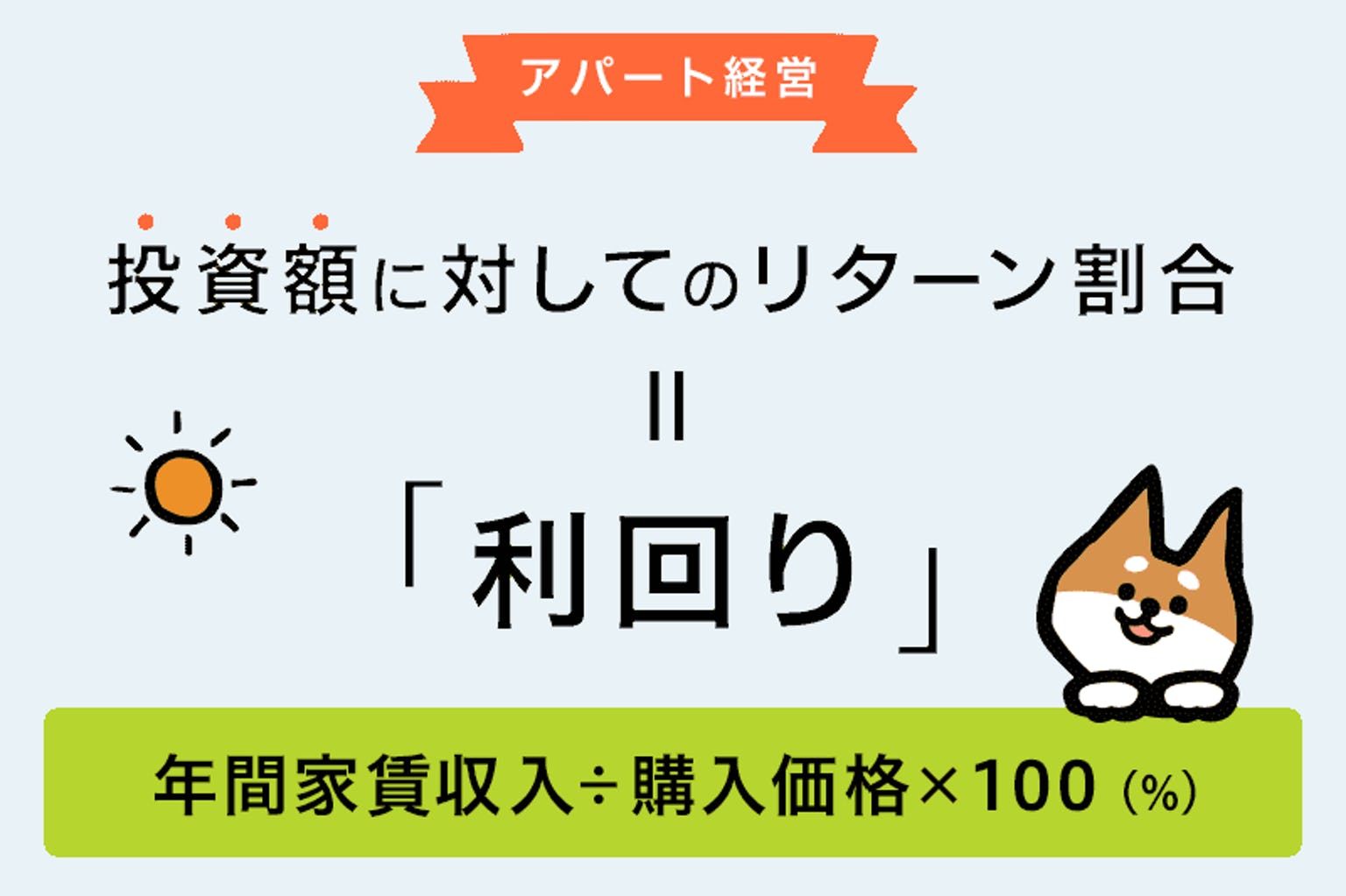 アパート経営 利回り